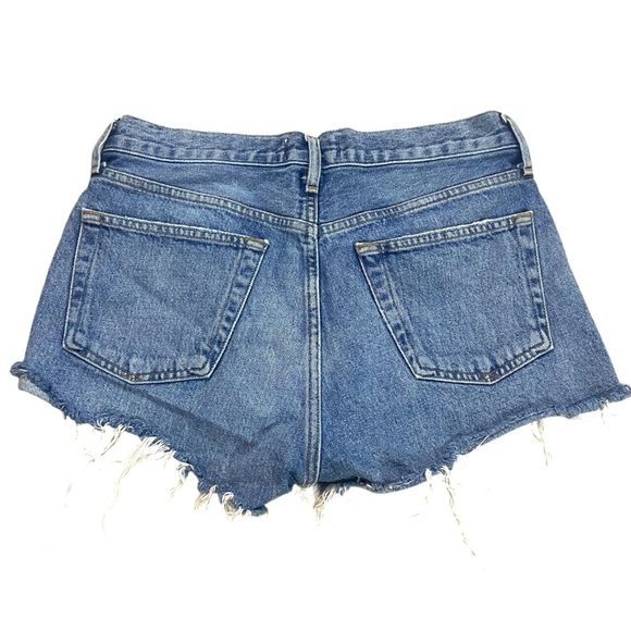 AGOLDE Parker Vintage Cut Off Jean Shorts Sz 26 100% Organic Cotton - Picture 2 of 5
